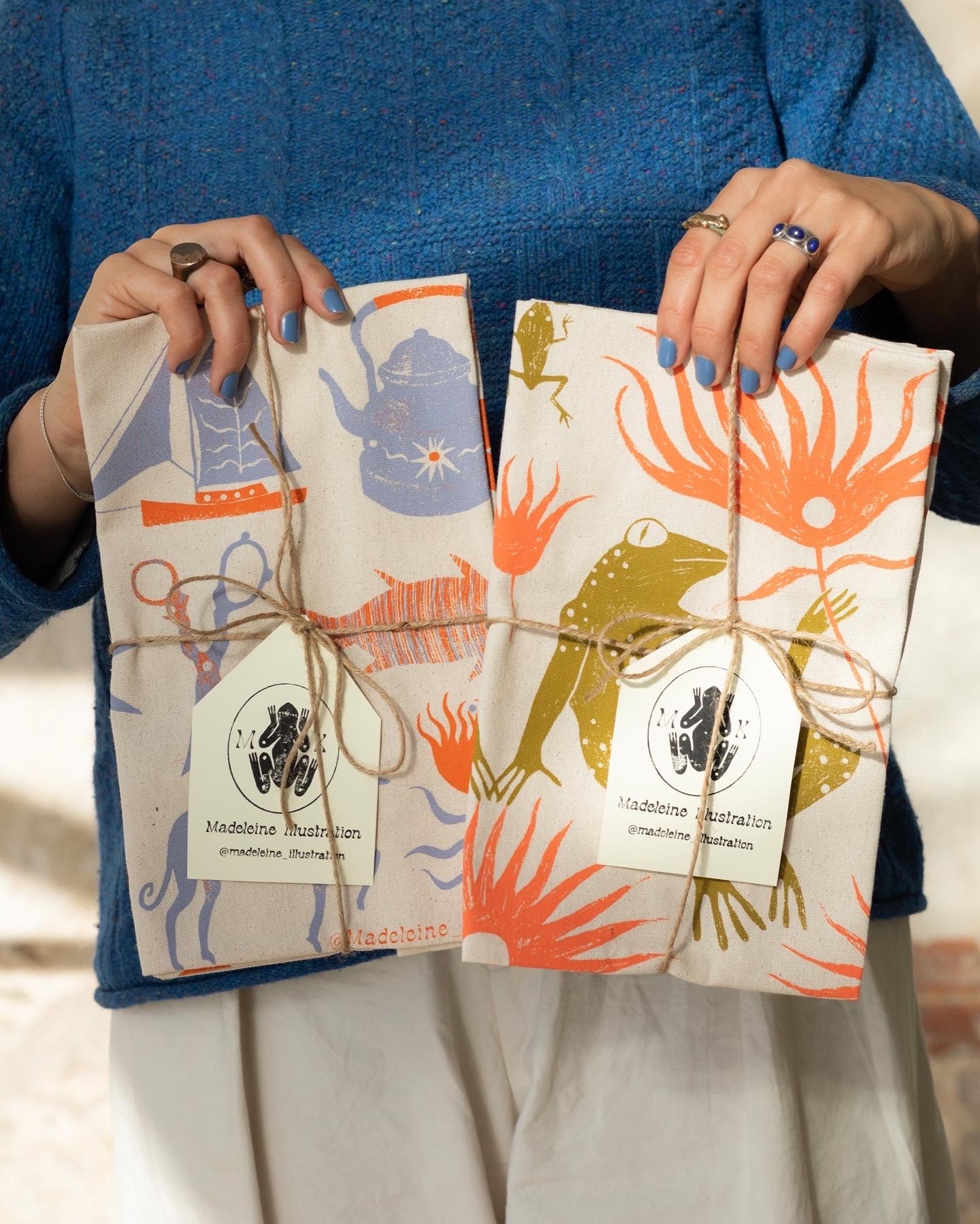 Screen Printed Tea Towel