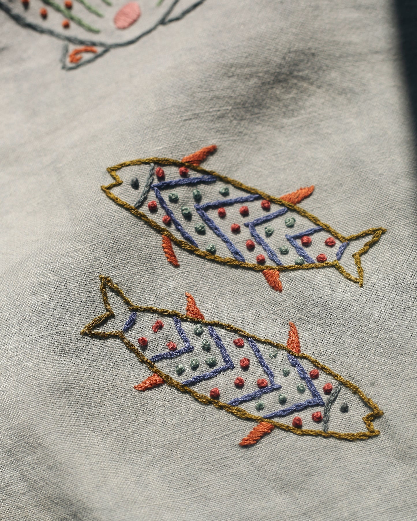 Hand Embroidered Seahorse Blouse