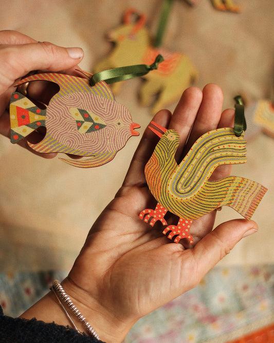 Wooden Decorations (6 piece set)
