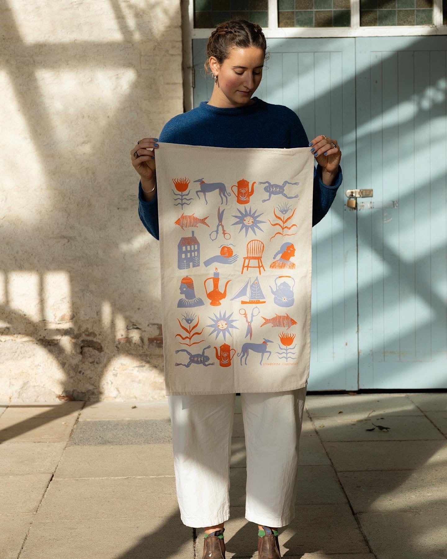 Screen Printed Tea Towel