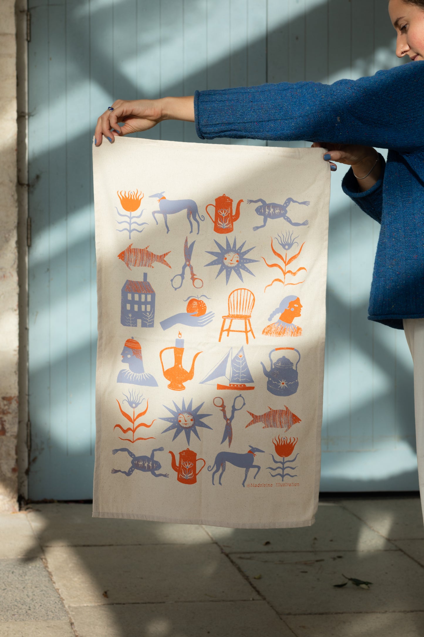 Screen Printed Tea Towel