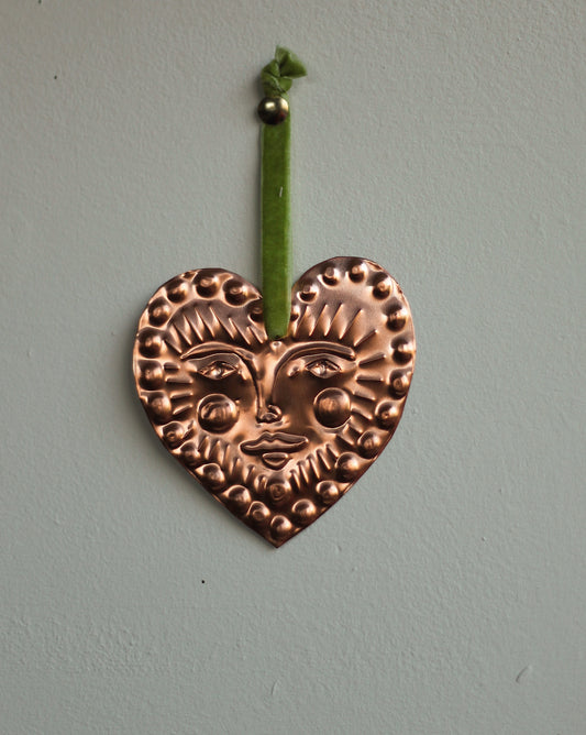 Copper Heart Ornament