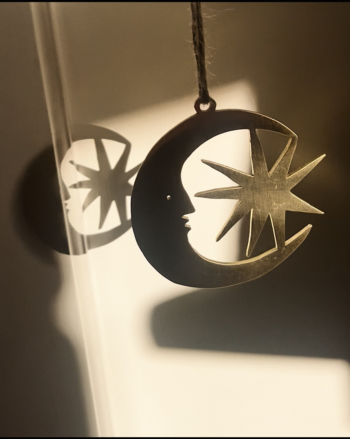 Brass Moon and Star