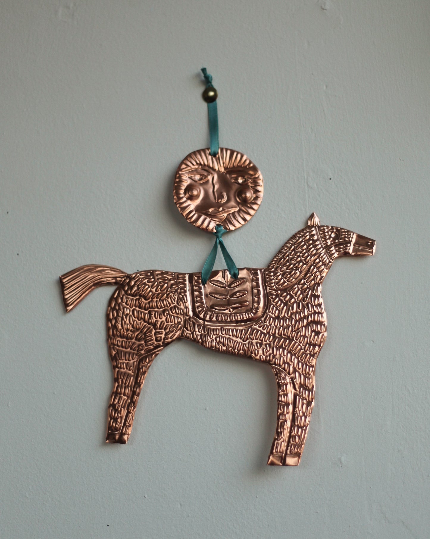 Copper Horse Wall Ornament