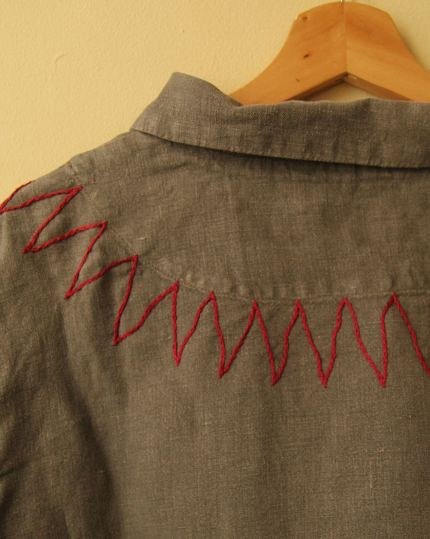 Hand Embroidered Long Dog Blouse