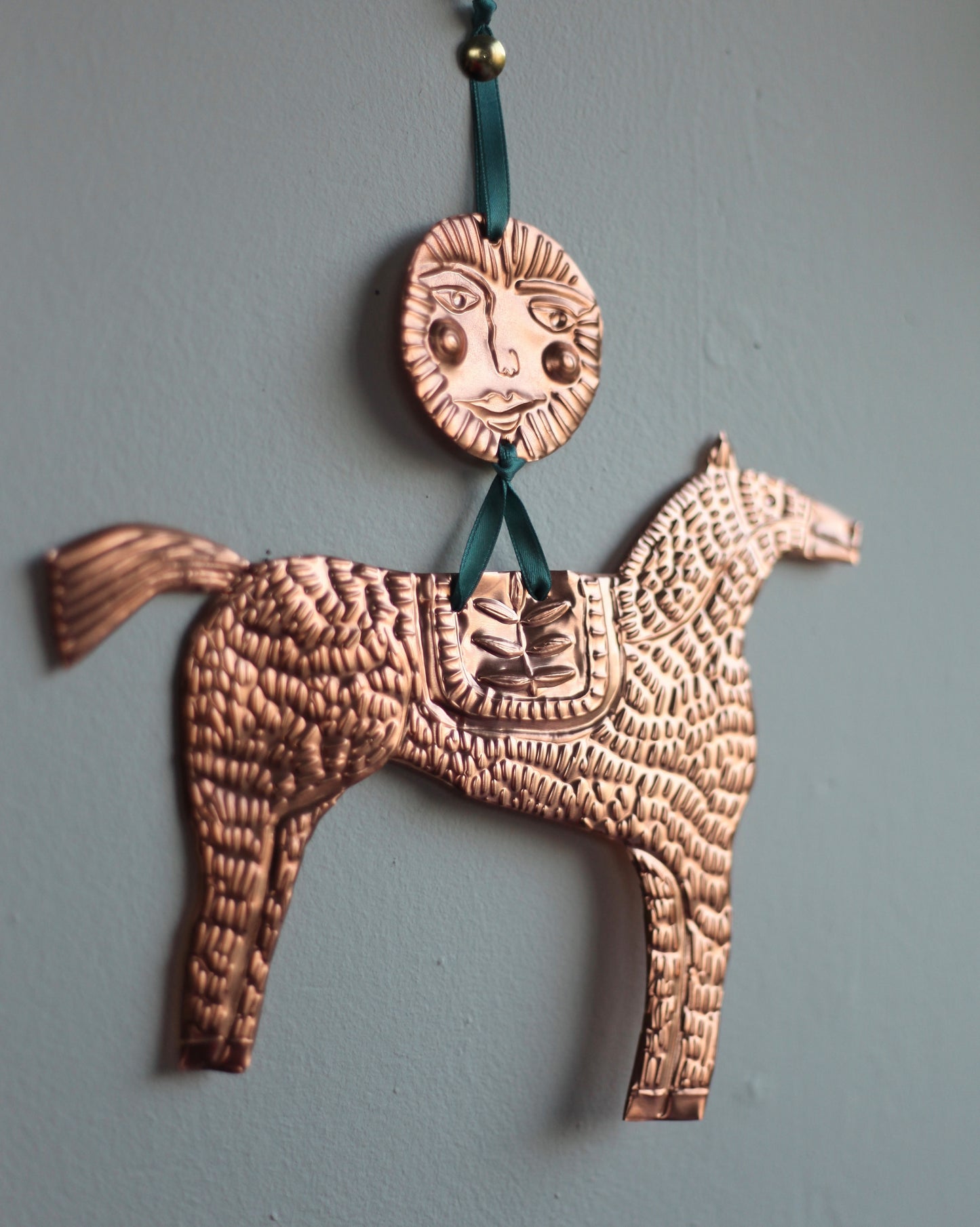 Copper Horse Wall Ornament