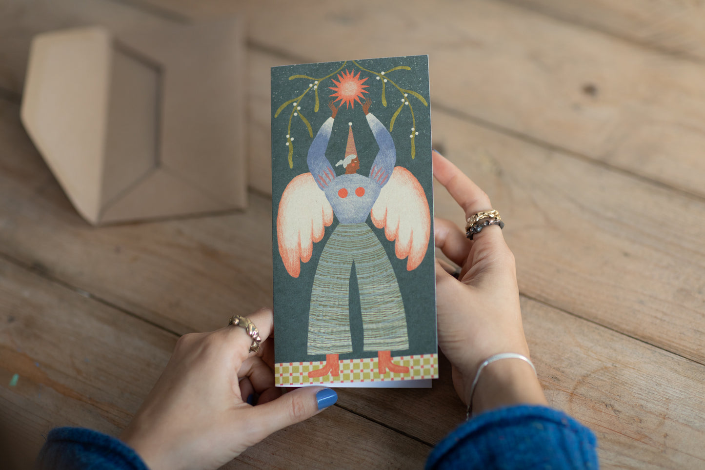 Mistletoe Angel Christmas Card Pack