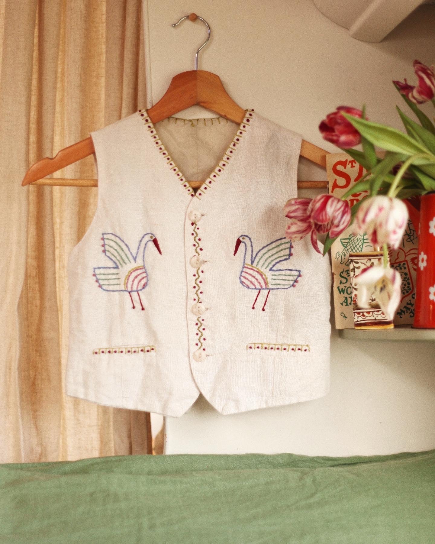 Hand Embroidered Children's Waistcoat