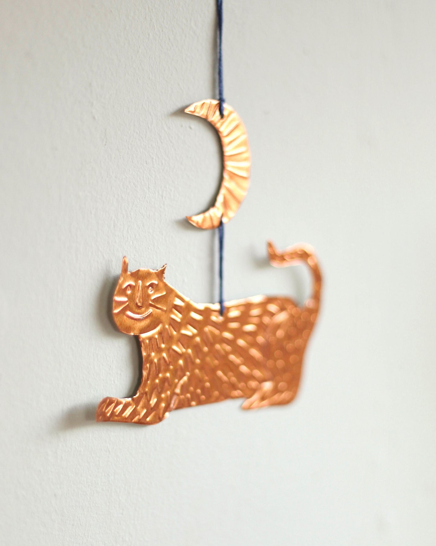 Handmade Tin Leopard Hanging Decoration