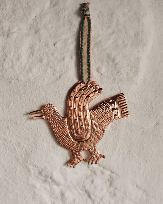 Handmade Copper Walking Bird