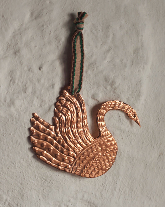 Handmade Copper Swan